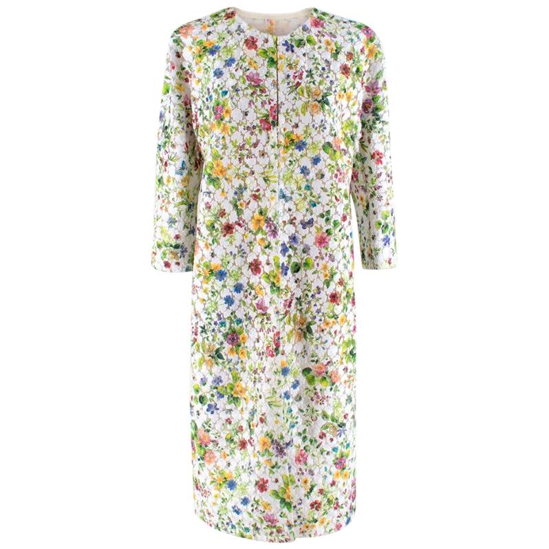 Giambattista Valli Embroidered Floral Coat - Size US 8 For Sale