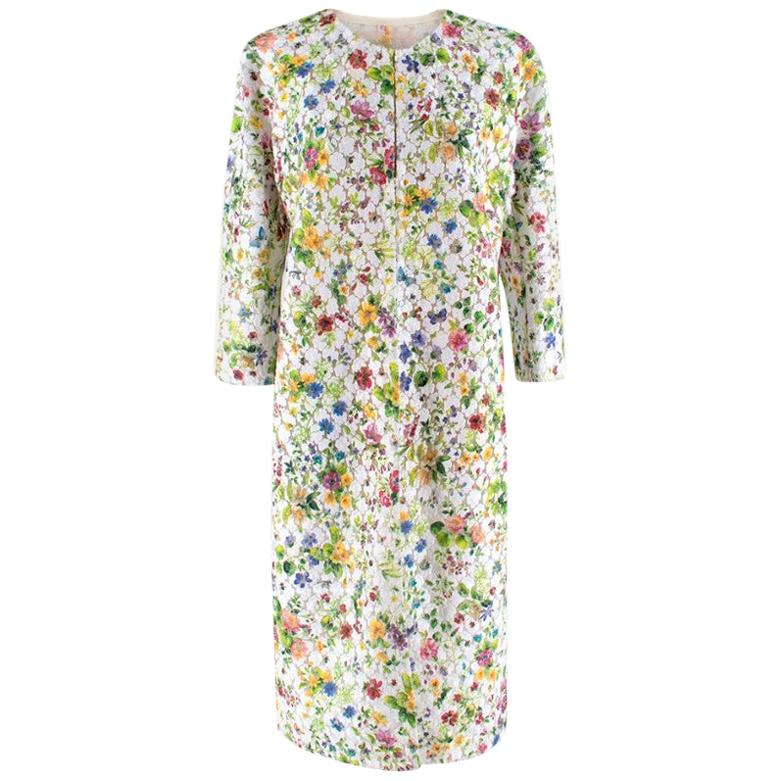 Giambattista Valli Embroidered Floral Coat - Size US 8 For Sale