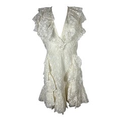 Giambattista Valli Floral besticktes Minikleid, Größe 44