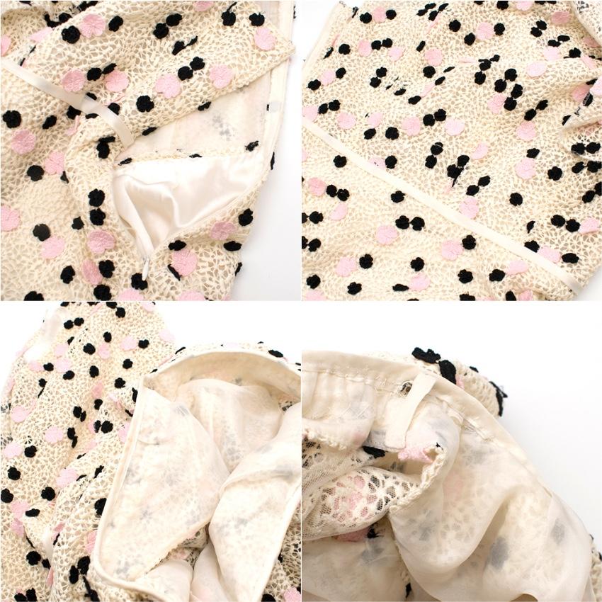 Giambattista Valli floral lace Dress - Estimated Size S  For Sale 1