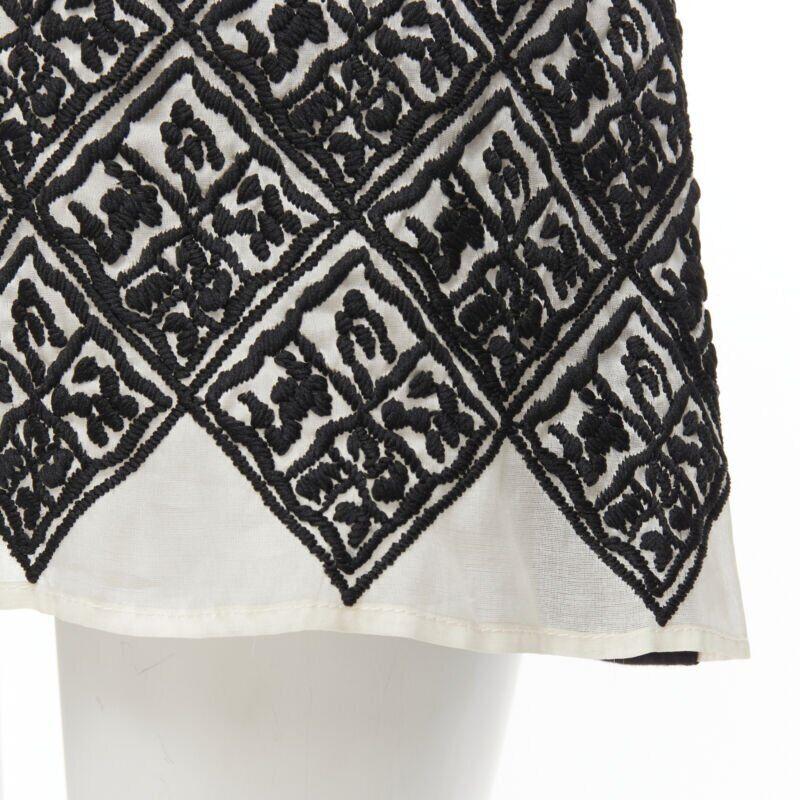 Giambattista Valli: abito t-shirt in cotone nero con motivo jacquard geometrico XXS
Riferimento: LNKO/A01851
Marchio: Giambattista Valli
Stilista: Giambattista Valli
Materiale: Cotone
Colore: Nero, Bianco
Modello: Geometrico
Prodotto in: