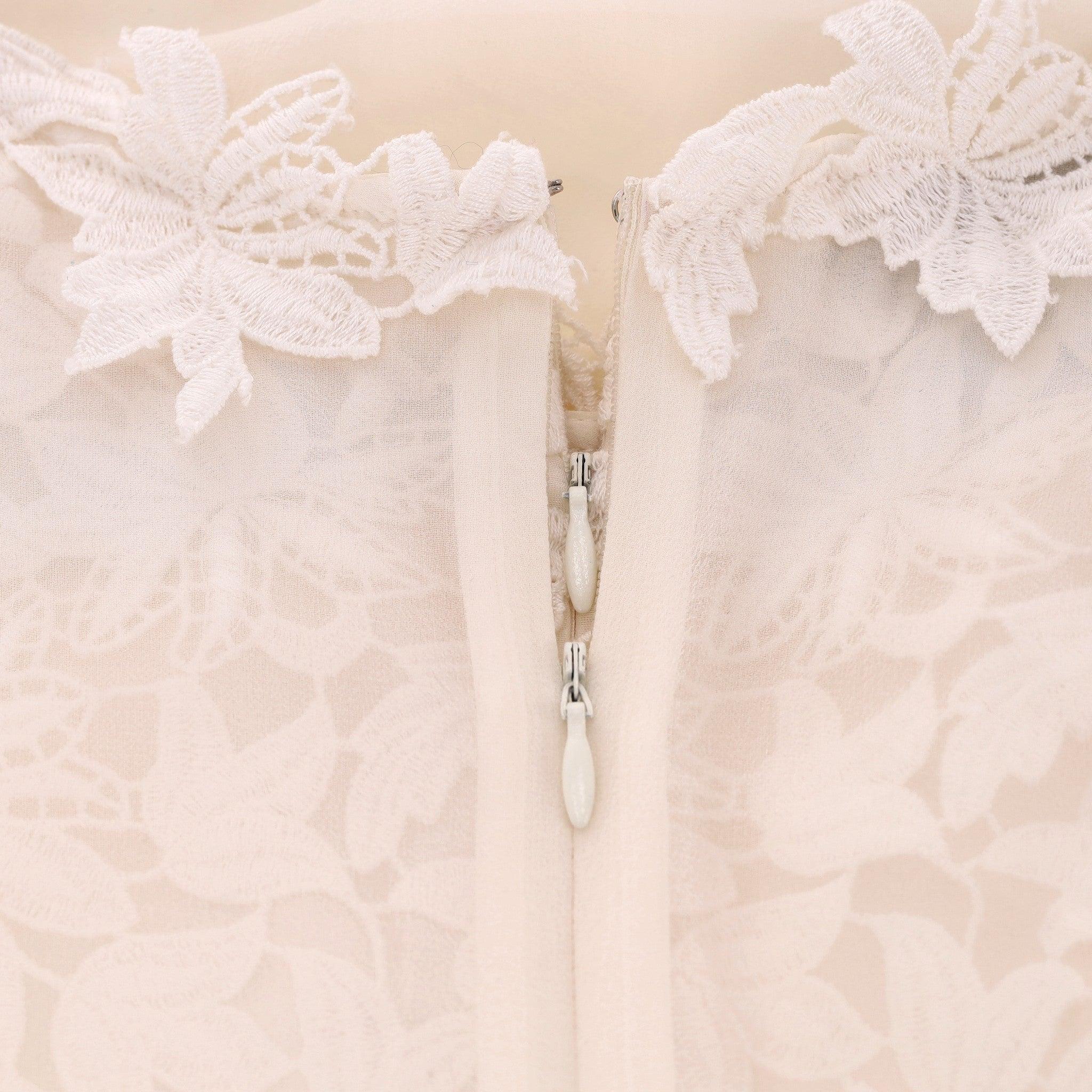 Giambattista Valli Guipure Lace Cape Dress For Sale 3