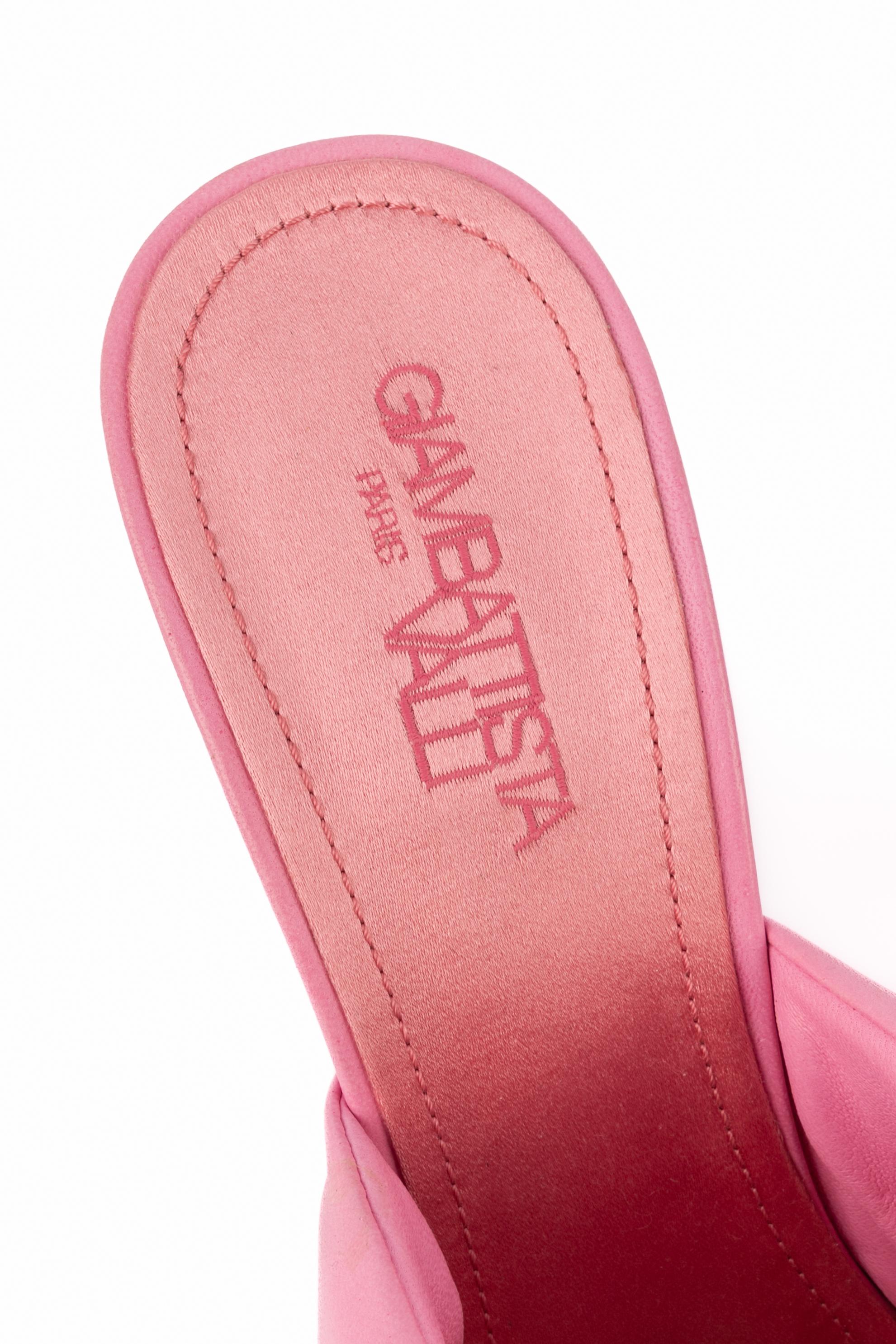 Giambattista Valli Pantoletten mit Absatz 'Maci Bow' im Angebot 2