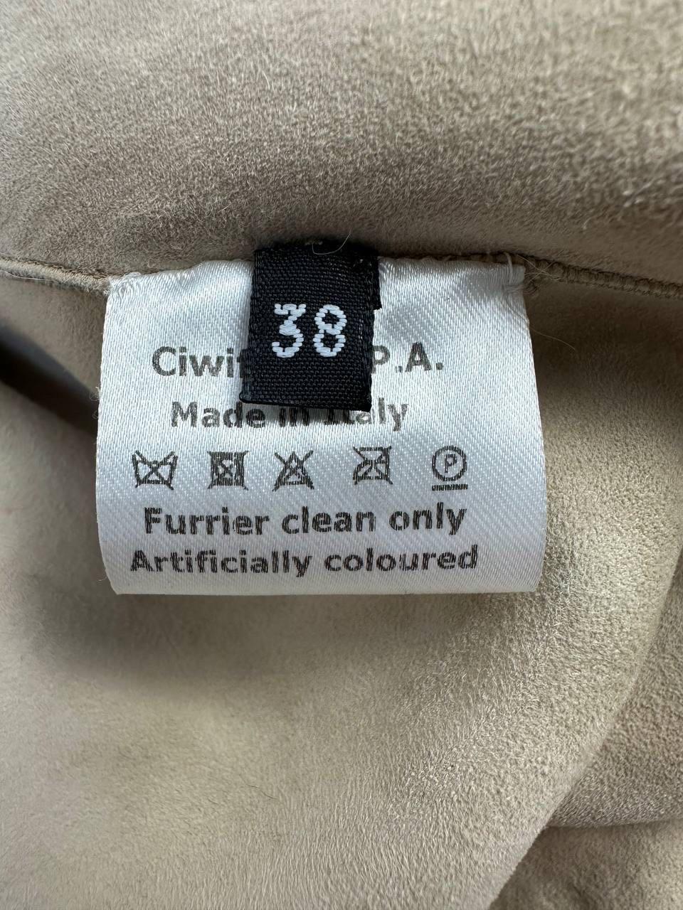 Giambattista Valli Karakul Fur Ruffle Trim Coat Sz.38 Pour femmes en vente