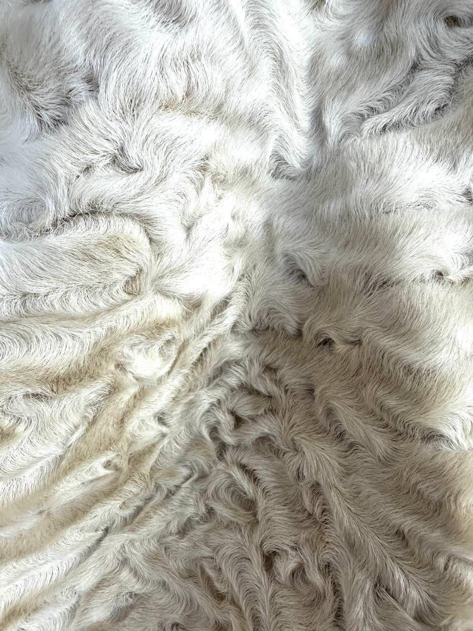 Giambattista Valli Karakul Fur Ruffle Trim Coat Sz.38 en vente 3