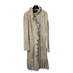 Giambattista Valli Cappotto in pelliccia con volant Sz.38