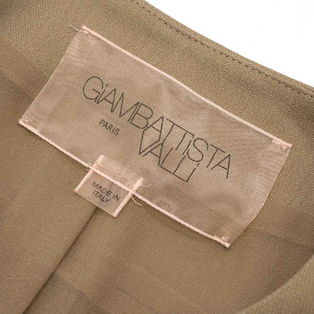 Women's Giambattista Valli Khaki Flap Pocket Jacket XXS