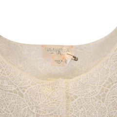 Giambattista Valli Lace Ruffle Dress in White Cotton