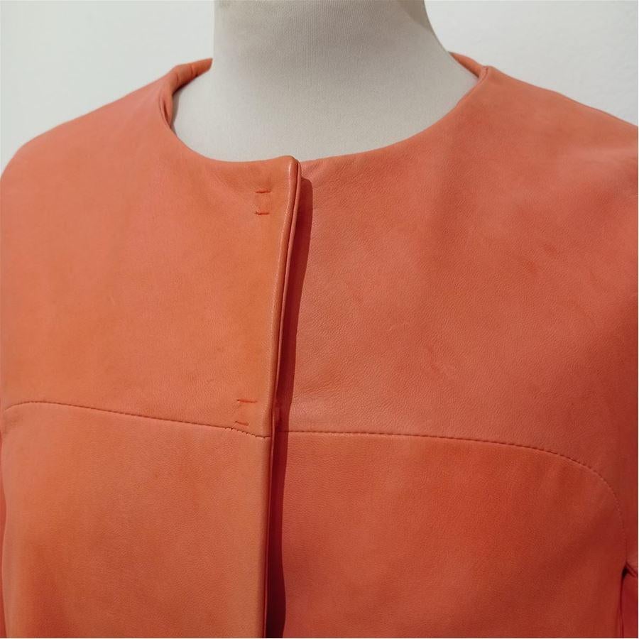Red Giambattista Valli Long jacket size 44 For Sale