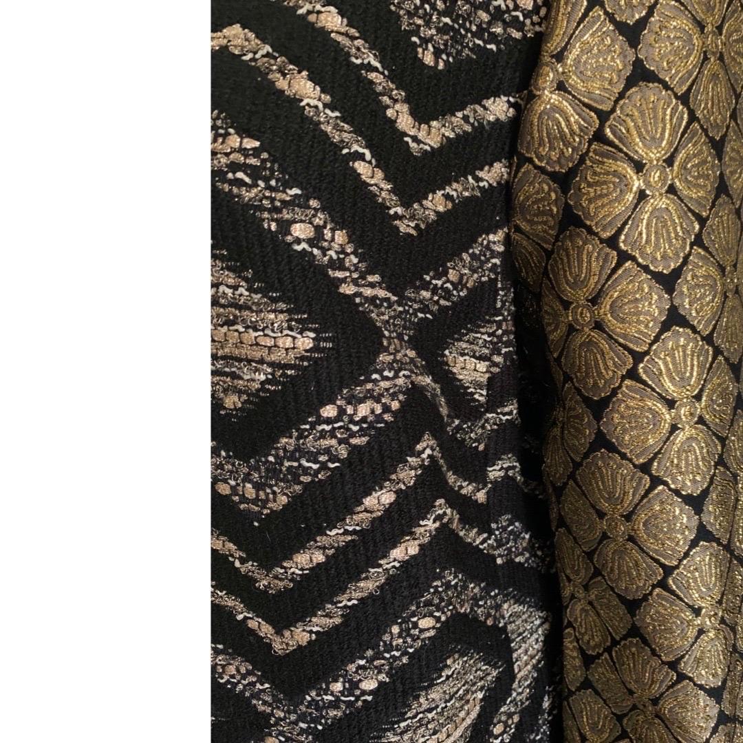 Giambattista Valli Paris Mixed Fabric Evening Coat, Italy. Size Large 2