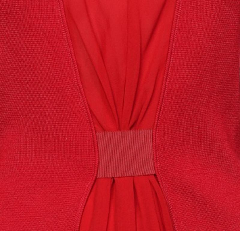 Giambattista Valli - Vestito midi a pannelli in lana e seta plissettata XS in vendita 1