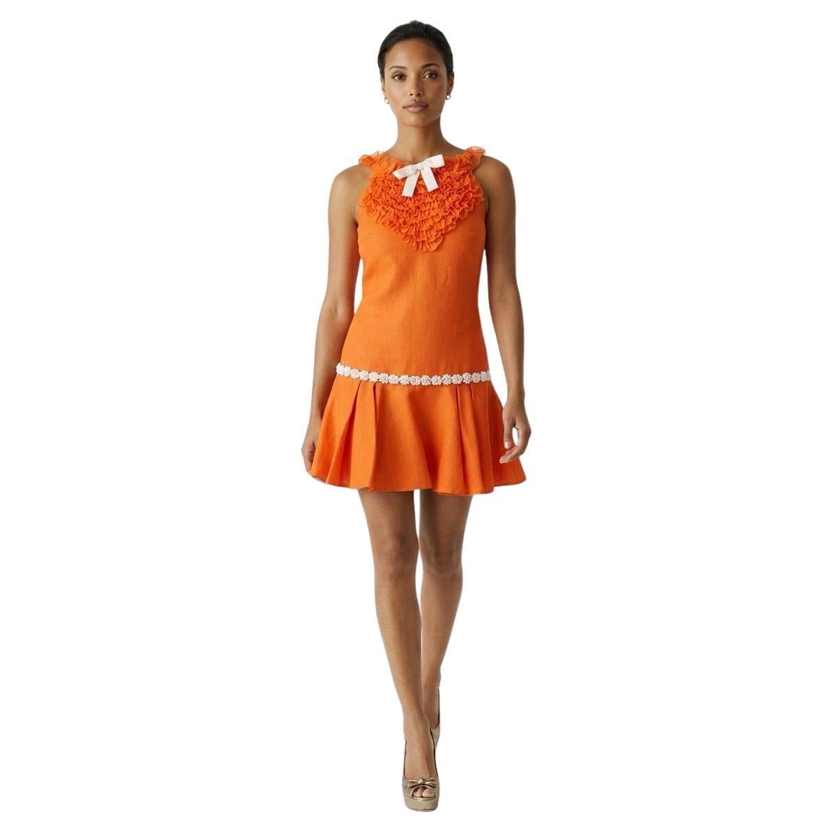 Giambattista Valli Resort 2008 collection coral silk organza Cocktail Dress