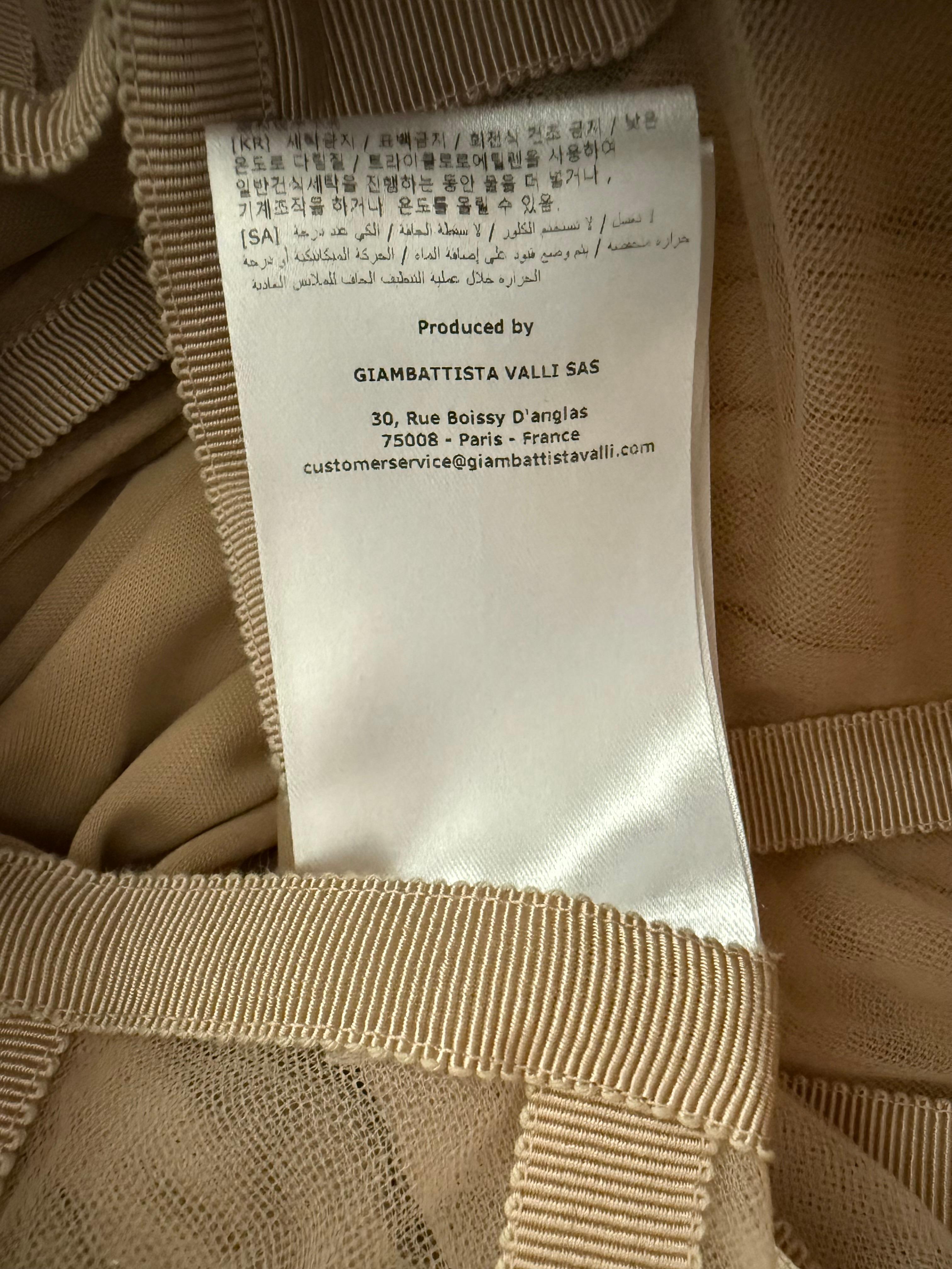 GIAMBATTISTA VALLI Pasarela F/W 2023 Vestido de diosa de lamé dorado NWT IT 46 en venta 9