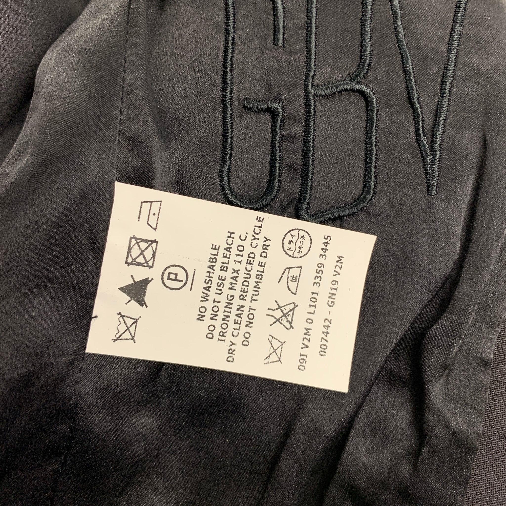 GIAMBATTISTA VALLI Size 6 Black Wool / Silk Bow Jacket For Sale 1