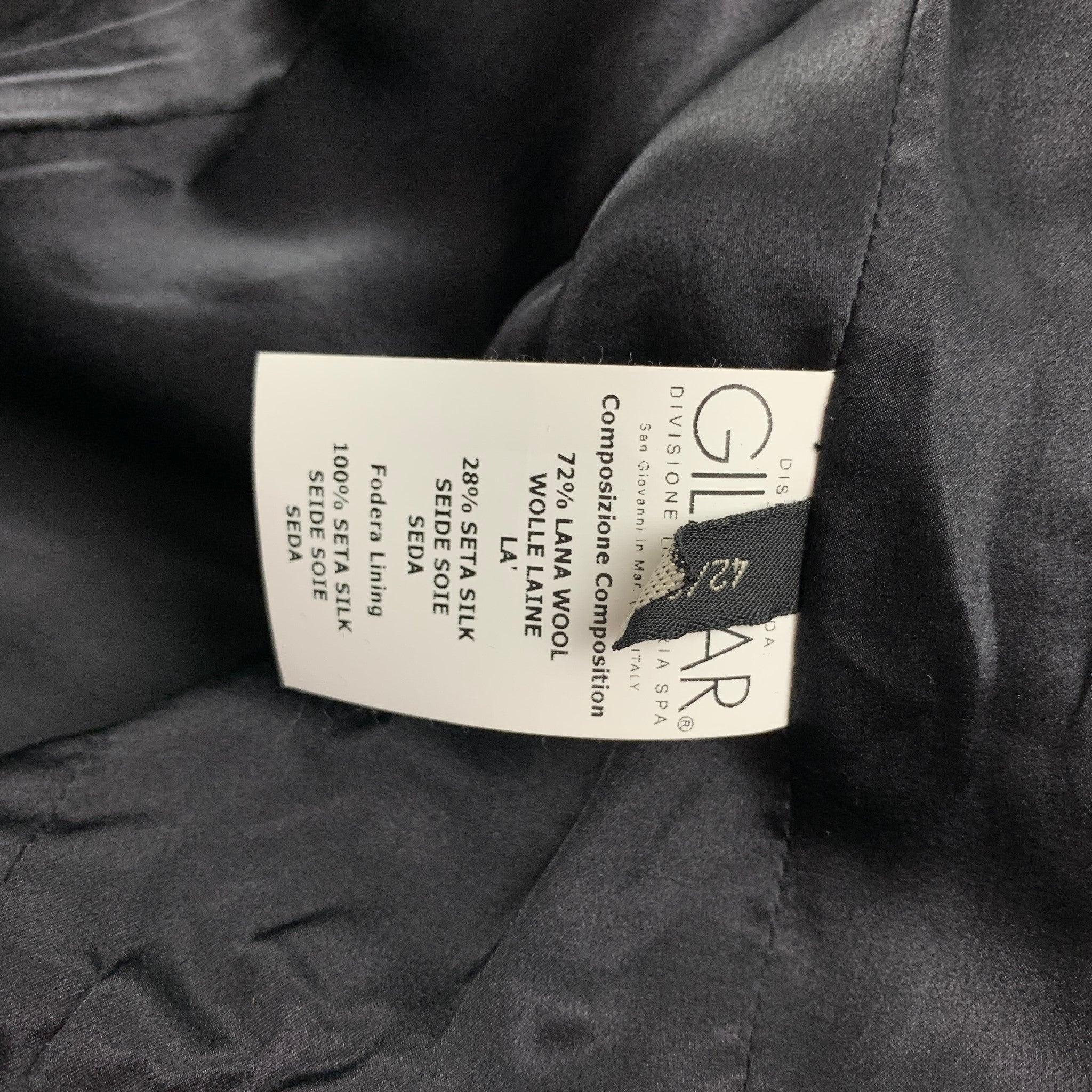 GIAMBATTISTA VALLI Size 6 Black Wool / Silk Bow Jacket For Sale 2