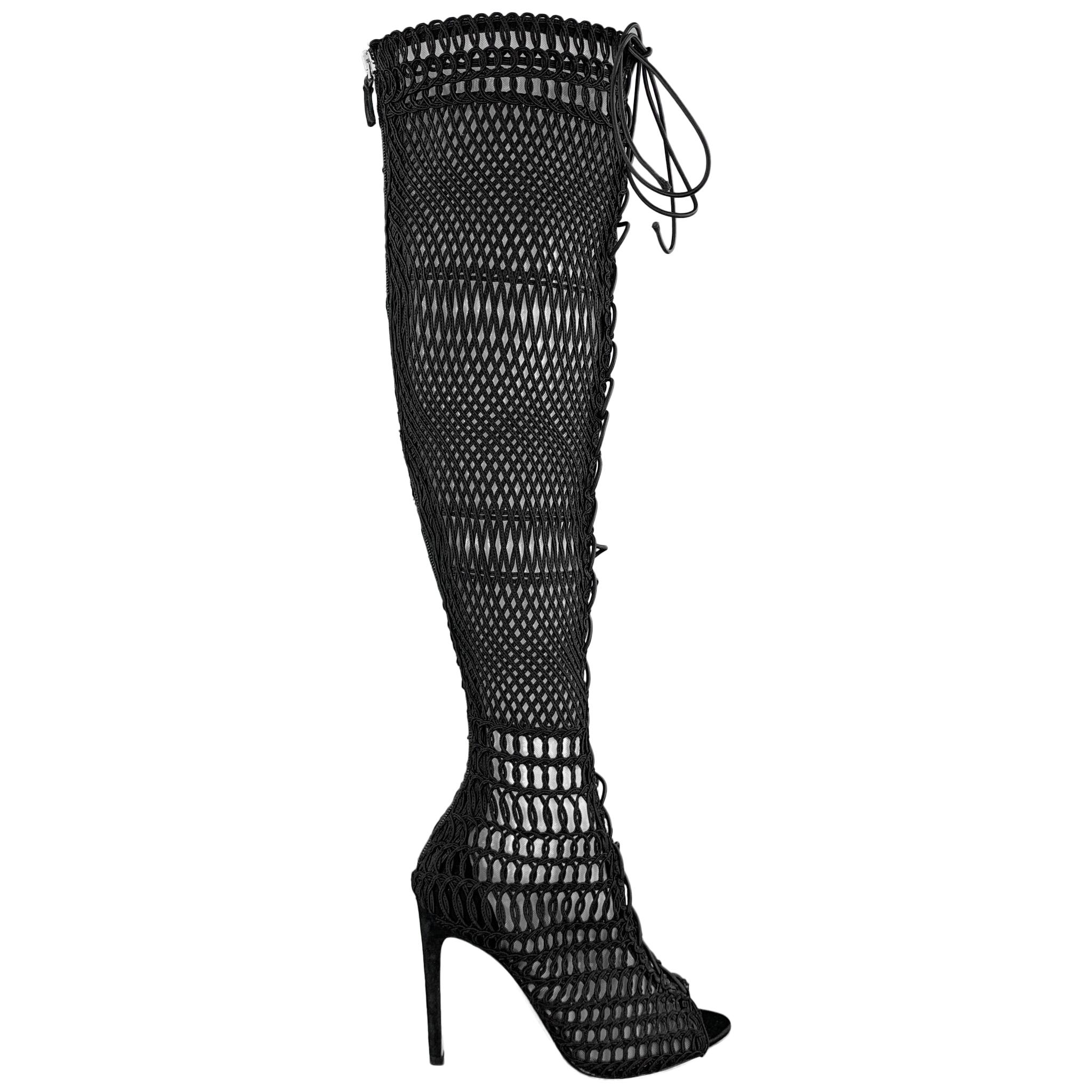 black knee high boots size 7