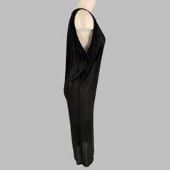 GIAMBATTISTA VALLI Size S Black Viscose Blend Sheer Sleeveless Dress