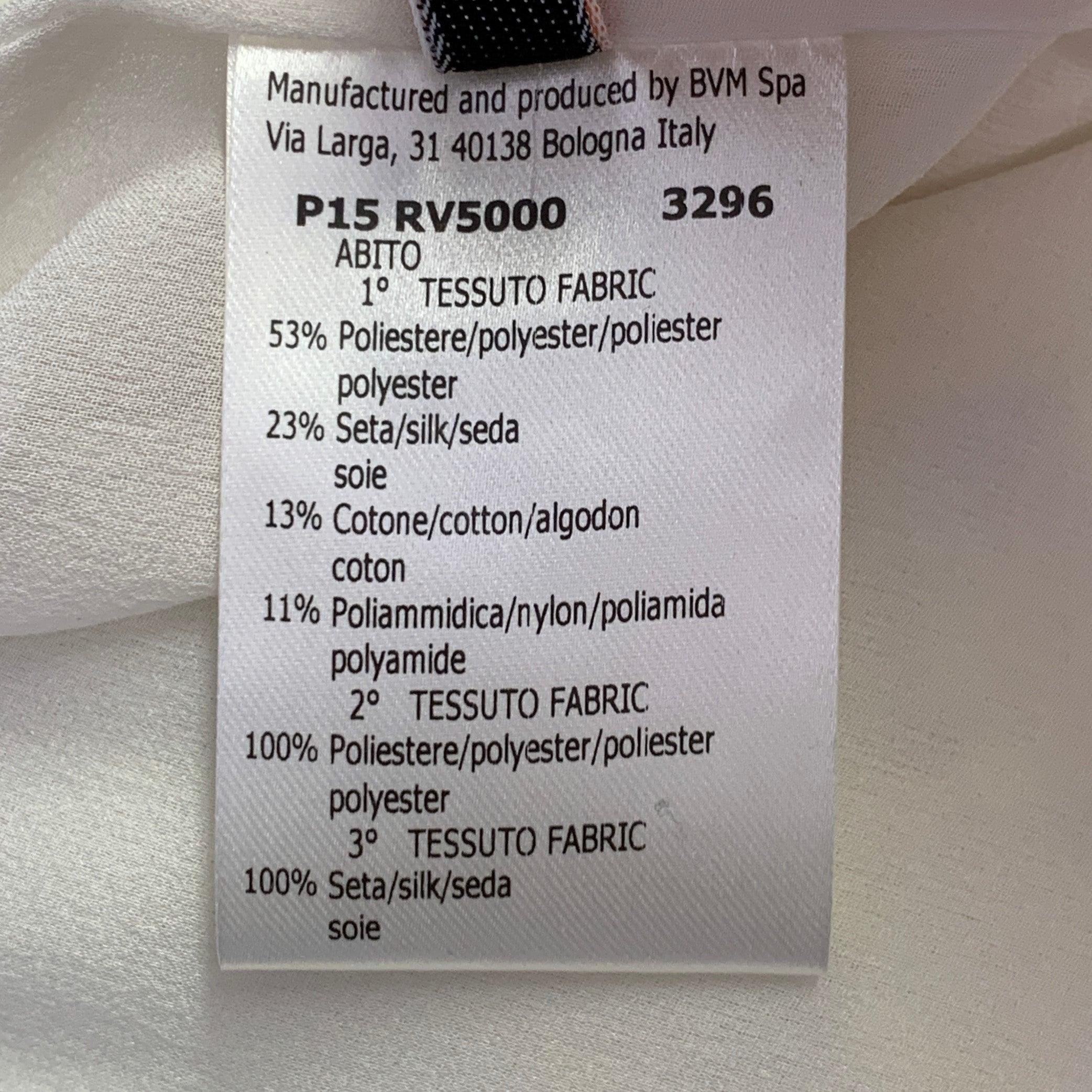 GIAMBATTISTA VALLI Talla S Amarillo Beige Mezcla de Poliéster Vestido Floral Sin Mangas en venta 3