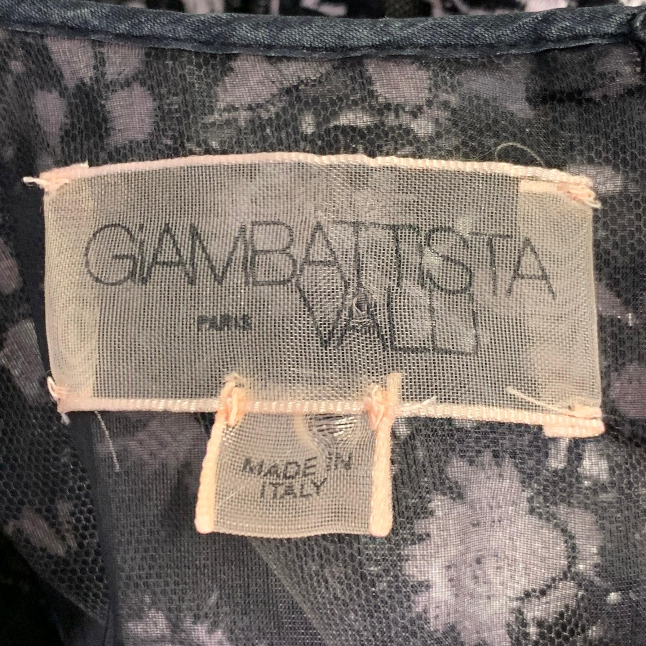 Giambattista Valli Taglia XS Nero Bianco Seta Misto Fabrice Abito da Cocktail in vendita 1