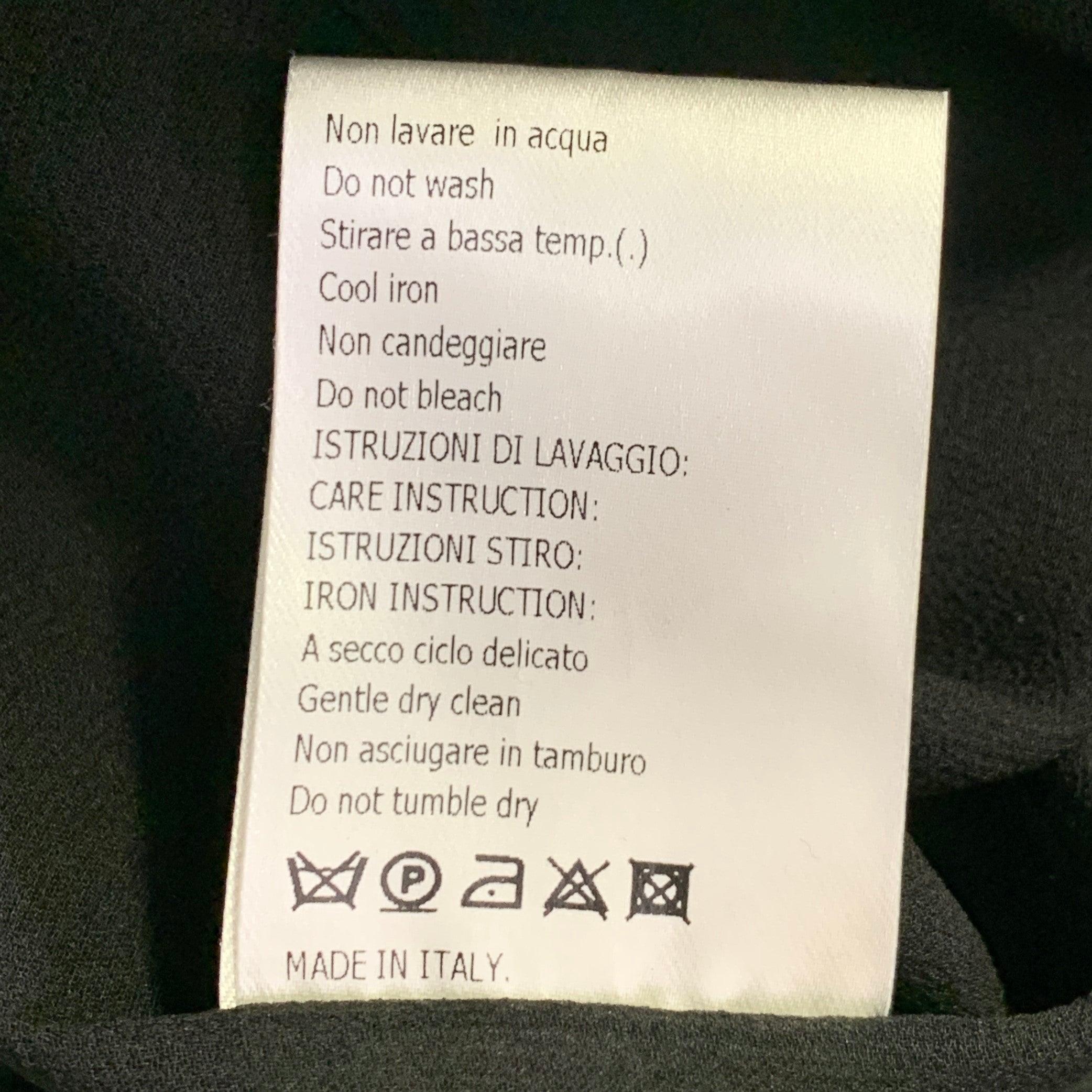 Giambattista Valli Taglia XS Nero Bianco Seta Misto Fabrice Abito da Cocktail in vendita 4
