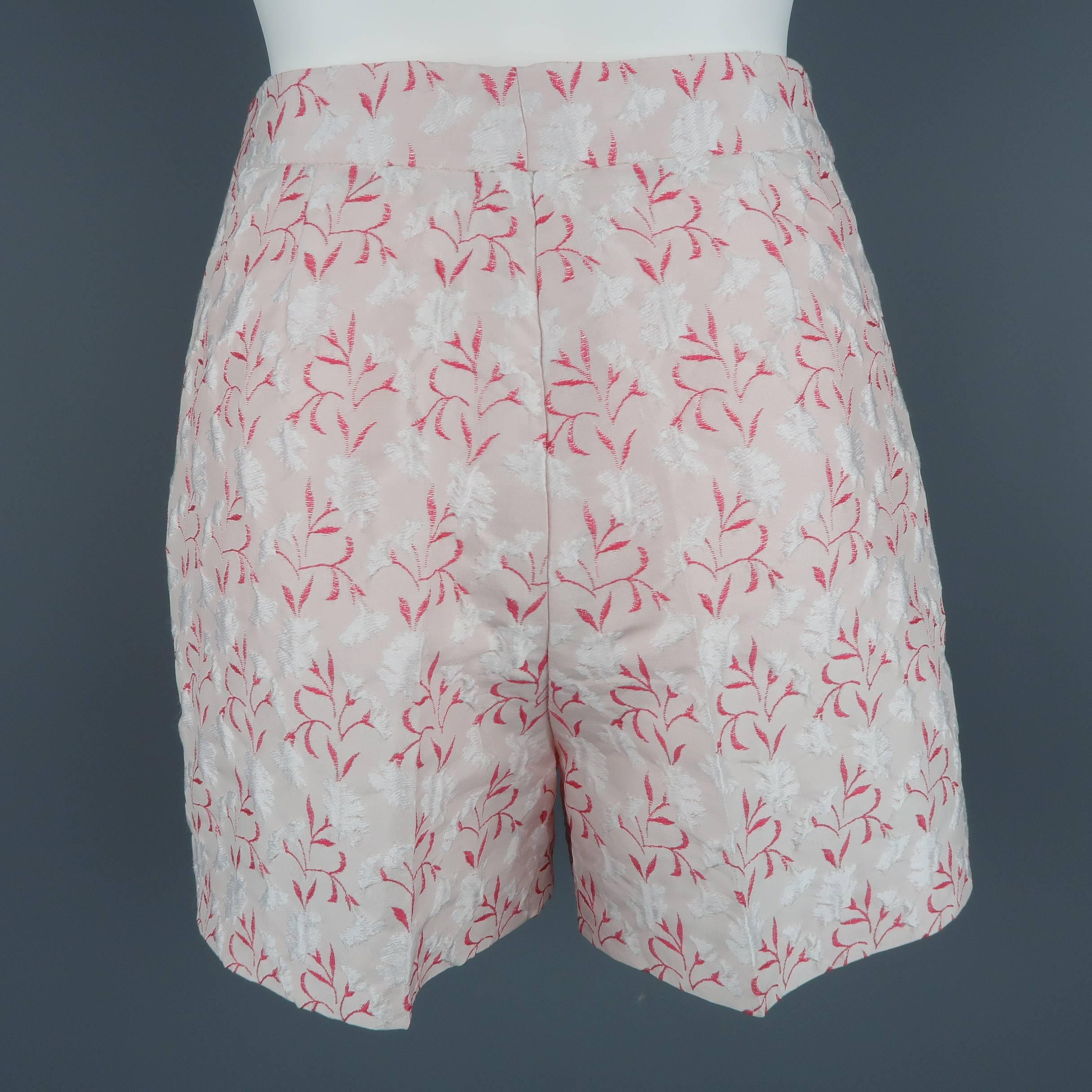 silk pink shorts