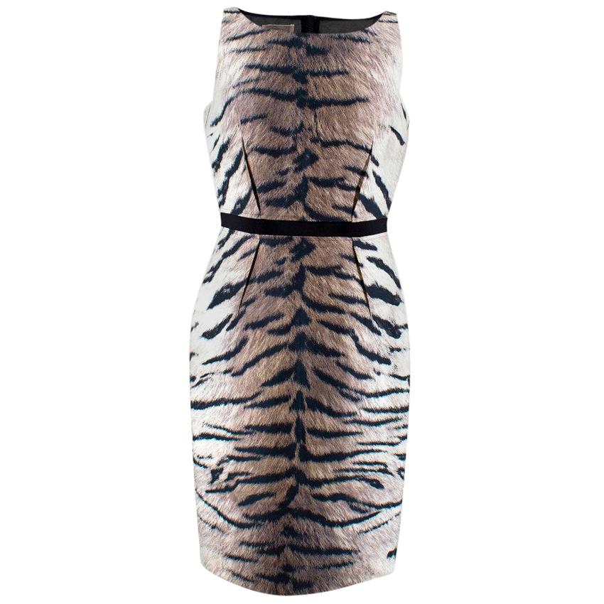 Giambattista Valli Tiger Print Dress - Size US 8 For Sale