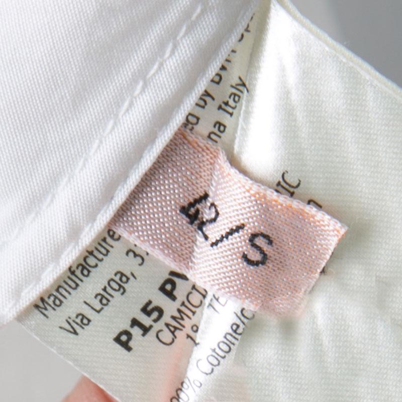 Giambattista Valli White Cotton Short Flared Sleeve Shirt S 1