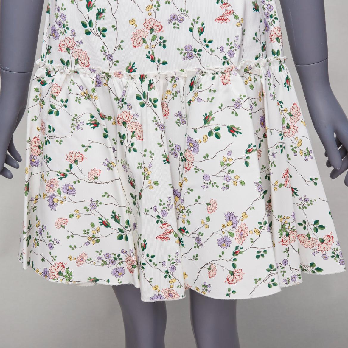 GIAMBATTISTA VALLI blanco verde nylon seda estampado floral ajustado vestido acampanado S42 S
Referencia: LACG/A00391
Marca: Giambattista Valli
Diseñador: Giambattista Valli
Material: Seda, nailon
Color: Blanco, Multicolor
Patrón: Floral
Cierre:
