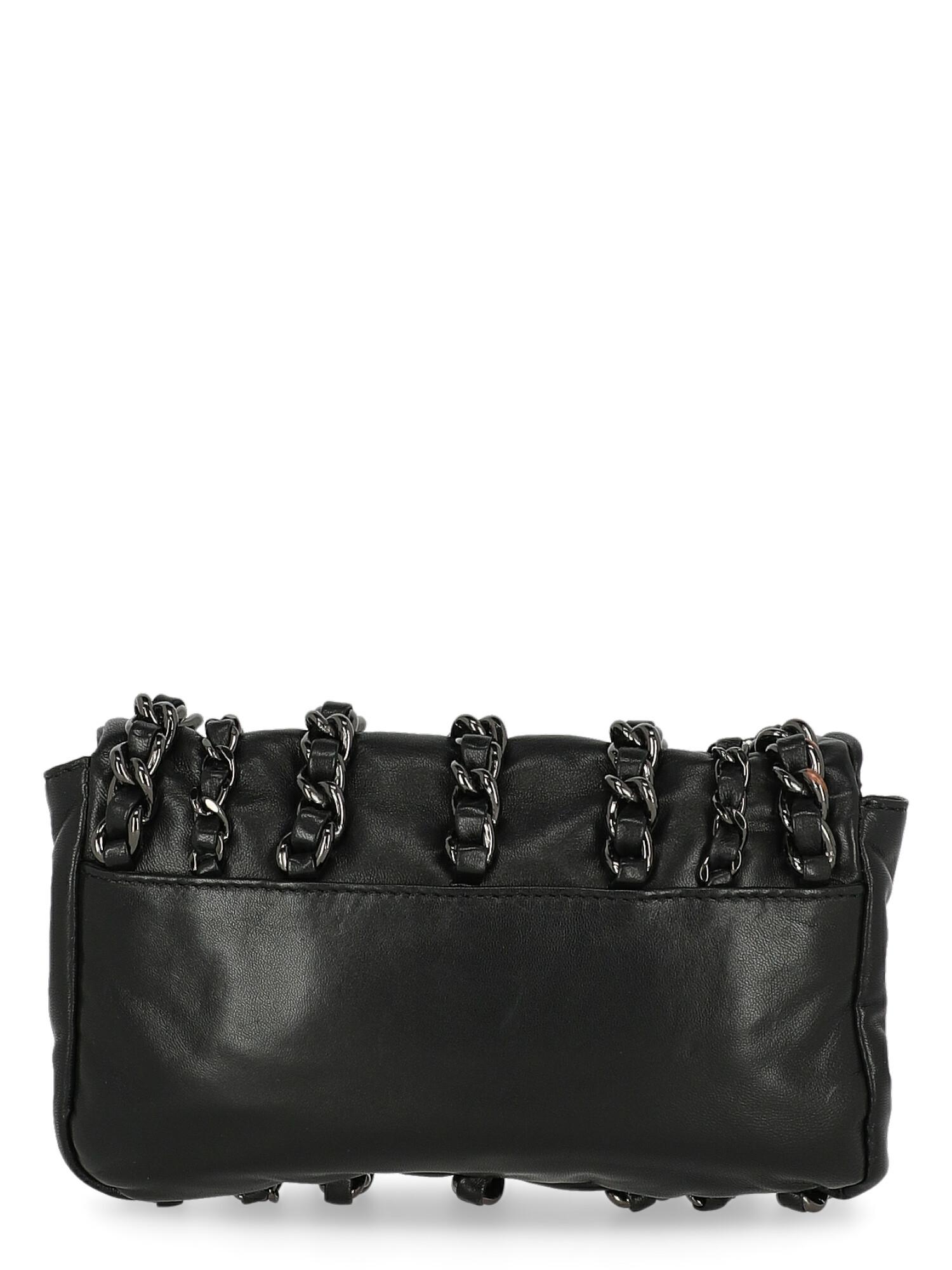 Giambattista Valli Woman Shoulder bag  Black Leather In Excellent Condition For Sale In Milan, IT