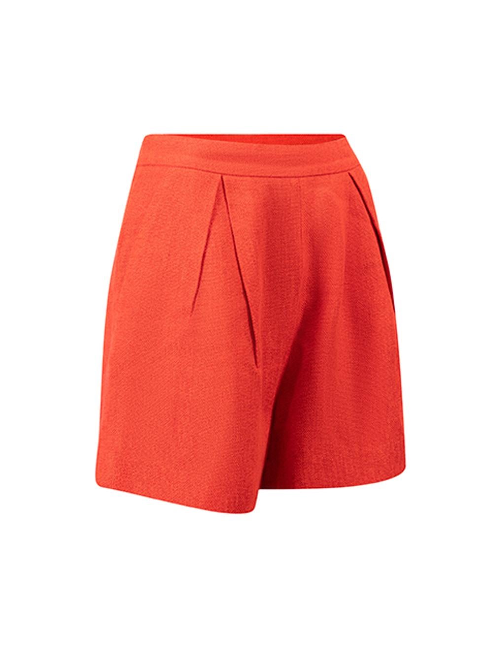 CONDITION is Good. Minor wear to shorts is evident. Light wear to left side with black markings on this used Giambattista Valli designer resale item. 
 
 Details
  Red
 Viscose
 Shorts
 Woven
 High rise
 Side zip closure with hook and eye
 
 
 Made