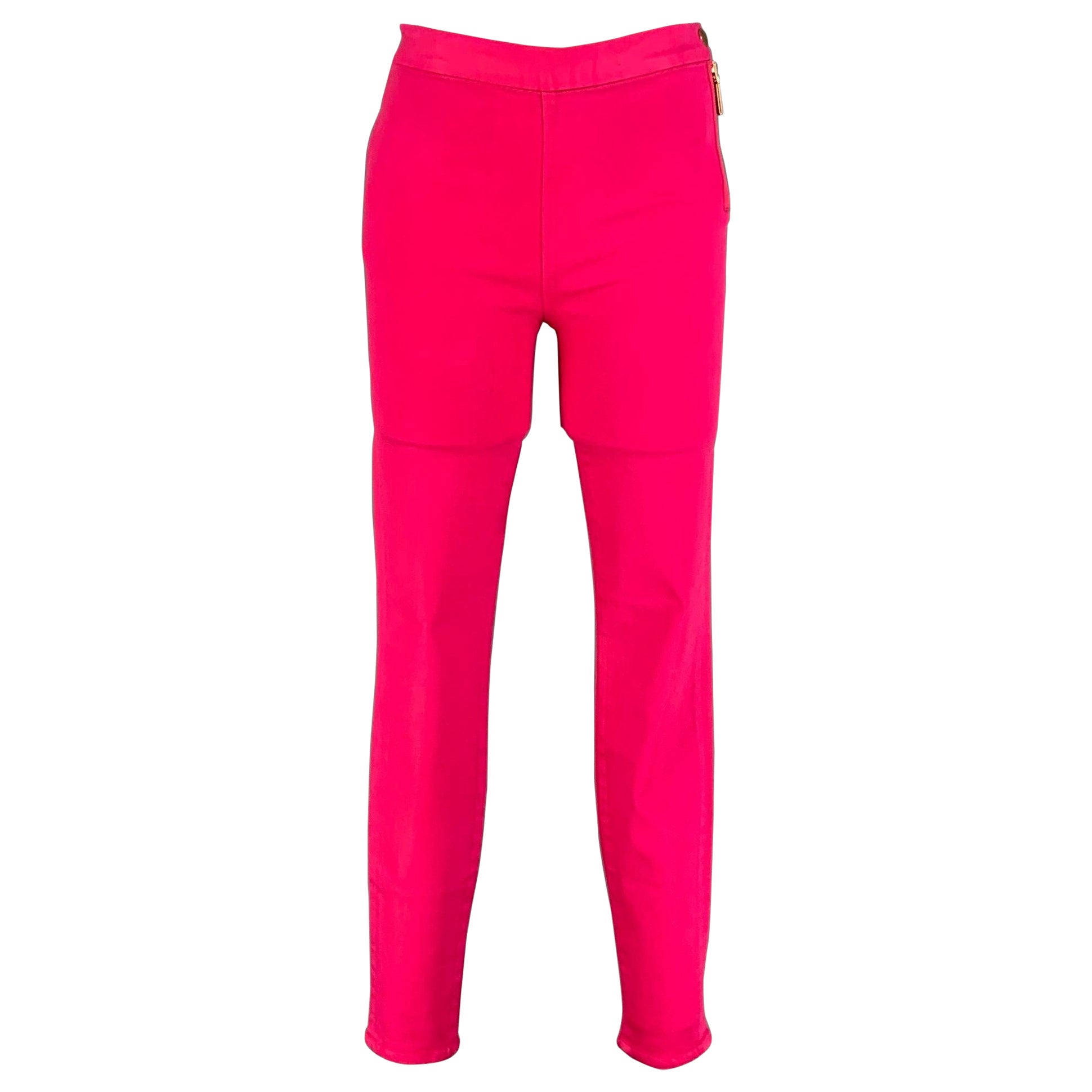 GIAMBATTISTA VALLI x 7 FOR ALL MANKIND Größe 27 Casual Hose mit seitlichem Reißverschluss aus Baumwolle