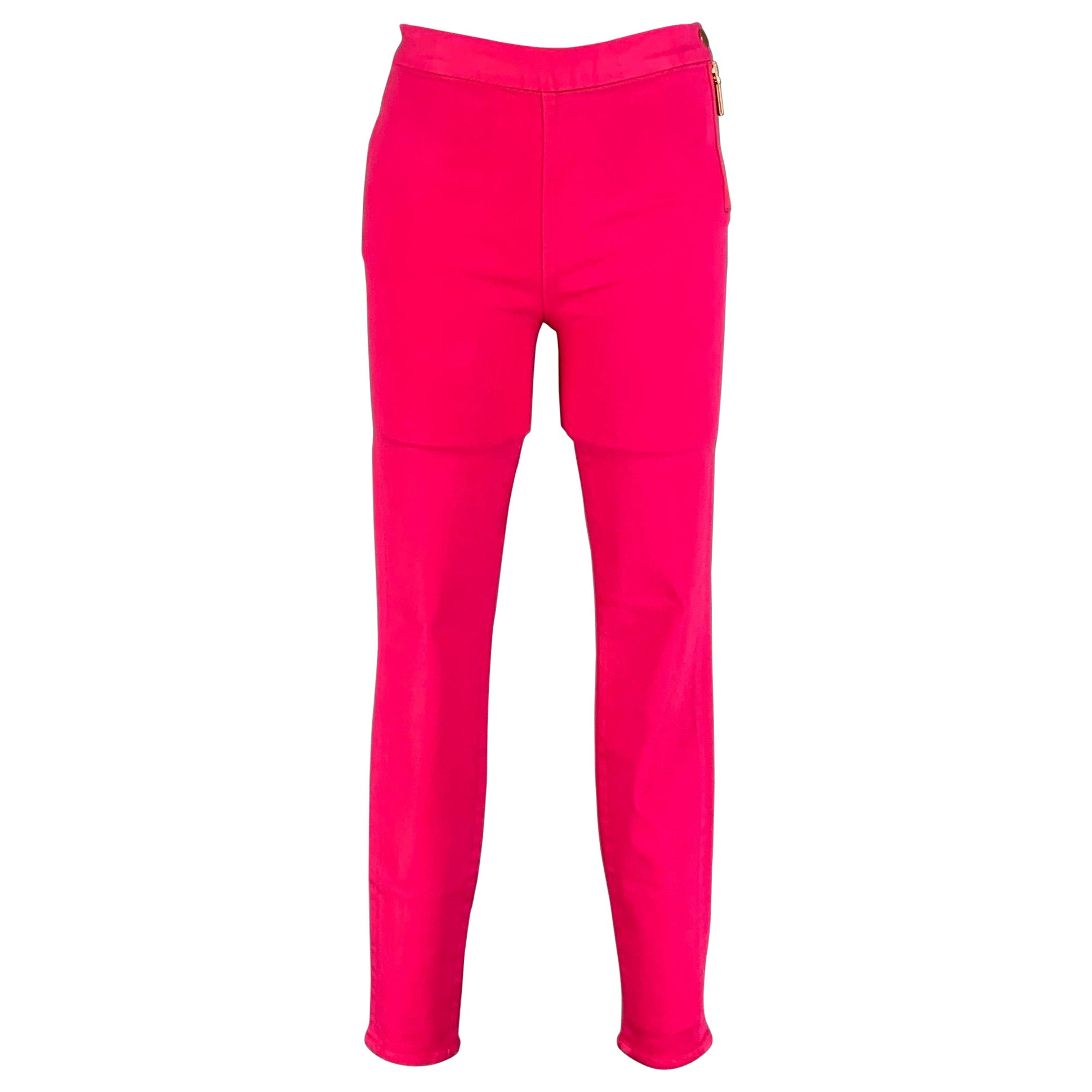GIAMBATTISTA VALLI x 7 FOR ALL MANKIND Größe 28 Casual Hose mit seitlichem Reißverschluss aus Baumwolle