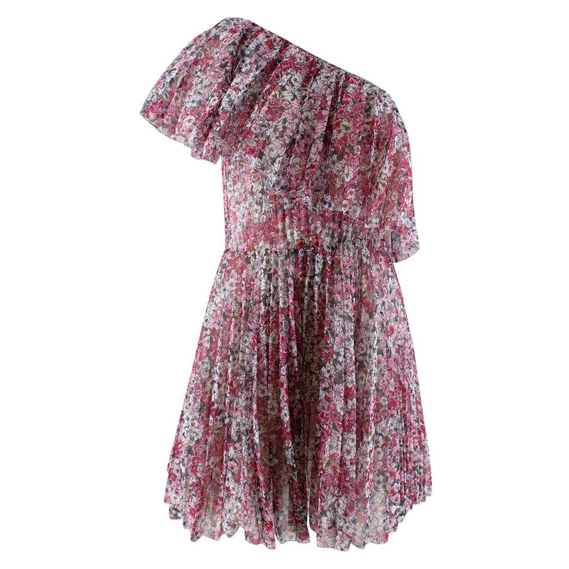 Giambattista Valli x H&M Off The Shoulder Floral Chiffon Dress - US8 For  Sale at 1stDibs | giambattista h&m dress