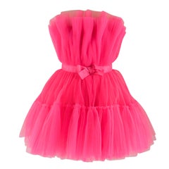 Giambattista Valli x H&M Robe en tulle évasée rose 14 UK