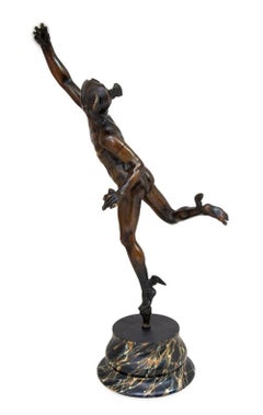 Giambologna "Mercury" Patinated Bronze