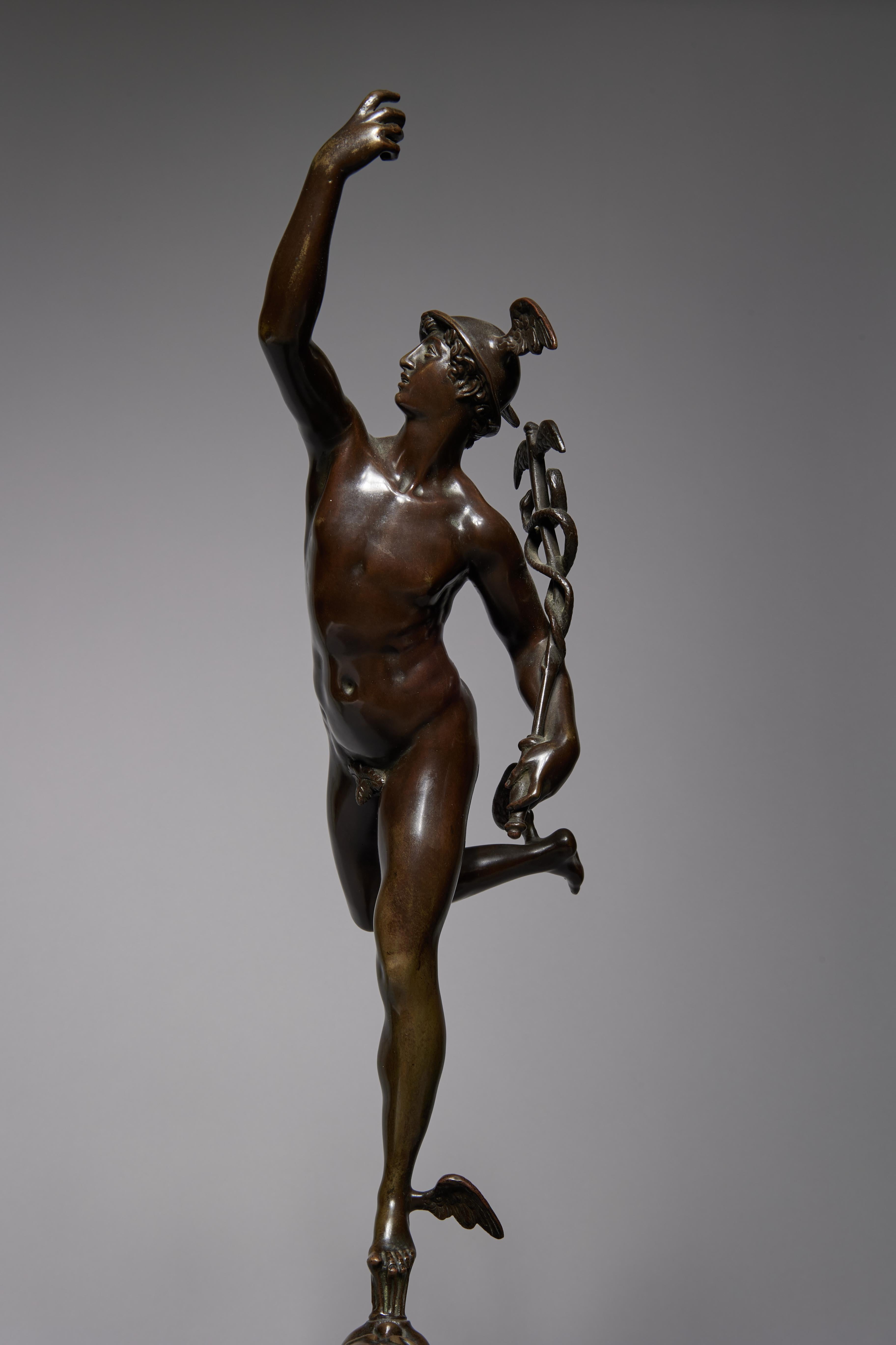 Mercury Standing on the Breath of Zeus, Antique Grand Tour For Sale 2