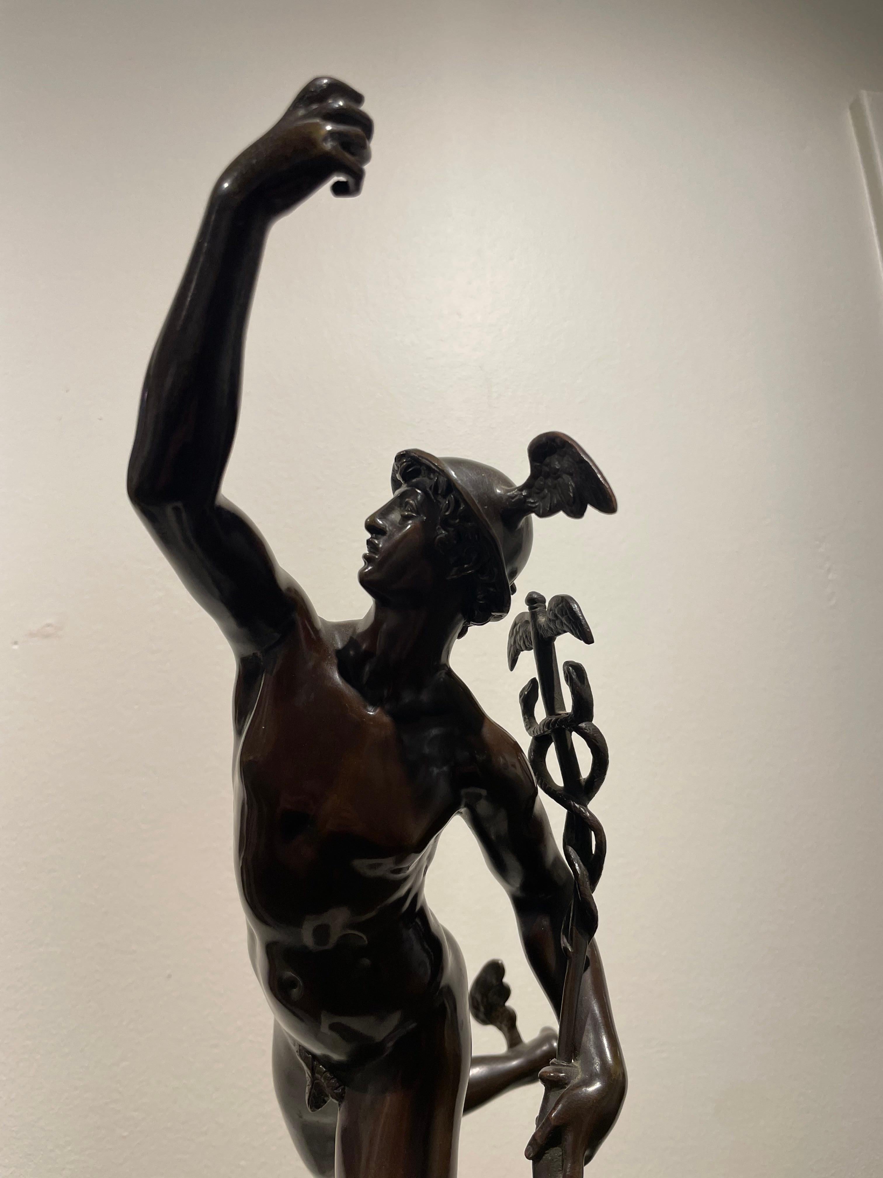 Mercury Standing on the Breath of Zeus, Antique Grand Tour For Sale 3