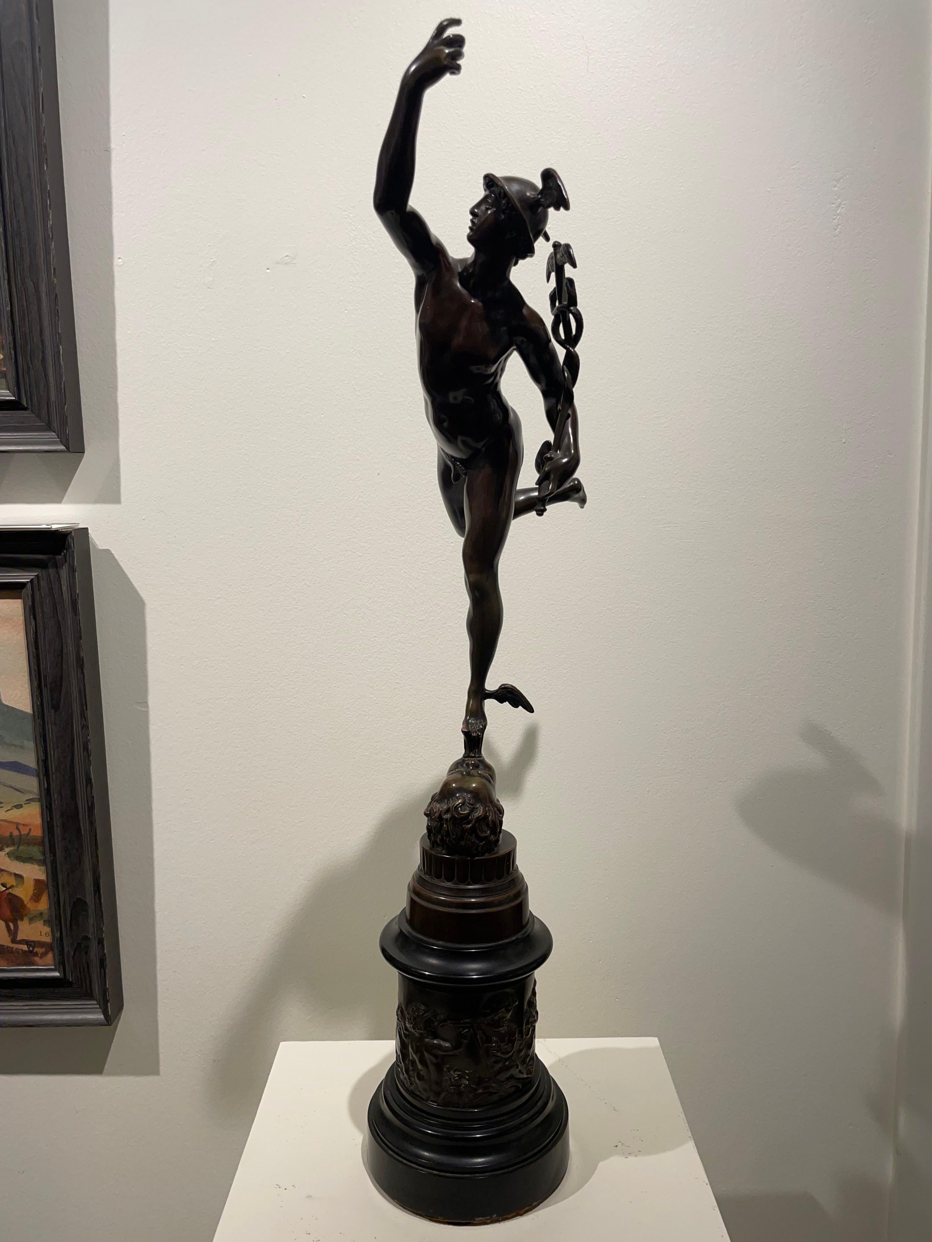 Mercury Standing on the Breath of Zeus, Antique Grand Tour For Sale 4