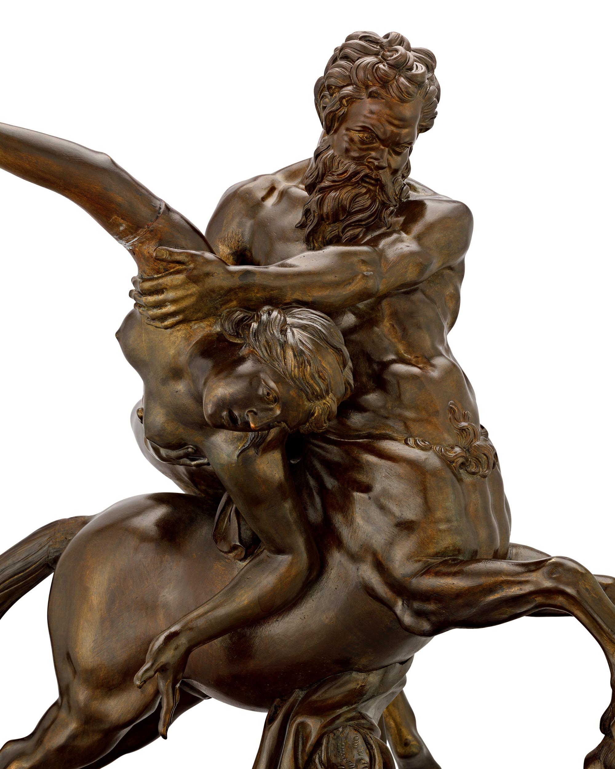 Nessus y Deianira Bronce - Sculpture Renacimiento de Giambologna