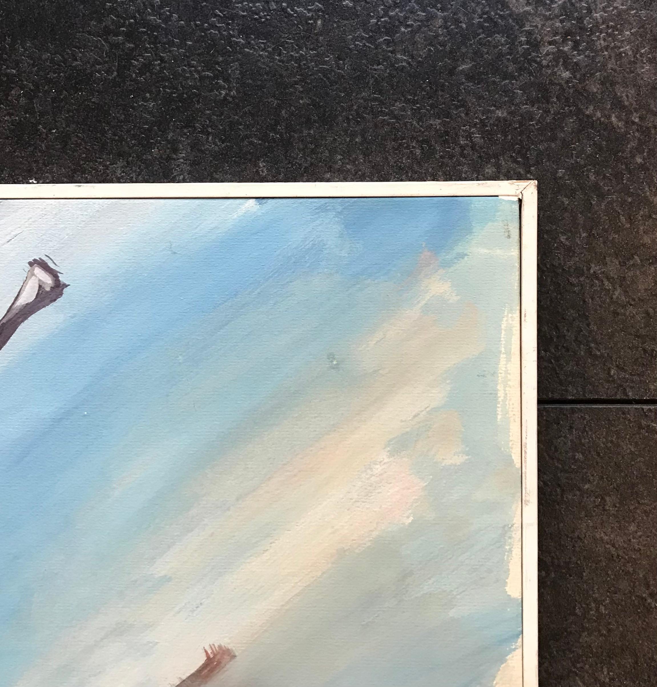 Hookah, pipes and cigarettes by Giametta - Gouache on cardboard 47x62 cm For Sale 4