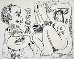 Homage to Picasso - Mixed media by Giampaolo Berto - 1975