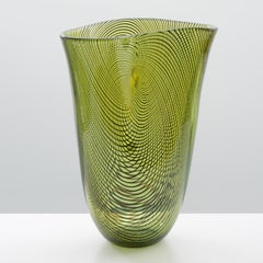 Giampaolo Seguso Vaso BELLE EPOQUE, 12.75 "H., Murano
