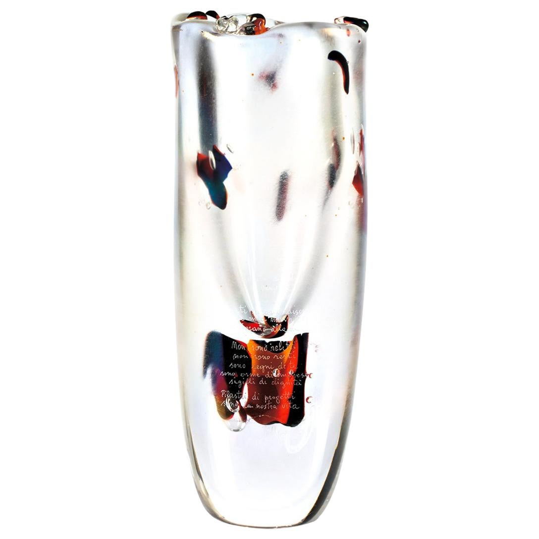 Giampaolo Seguso, "How Many Memories" Vase, One of a Kind Murano Glass Art Works For Sale