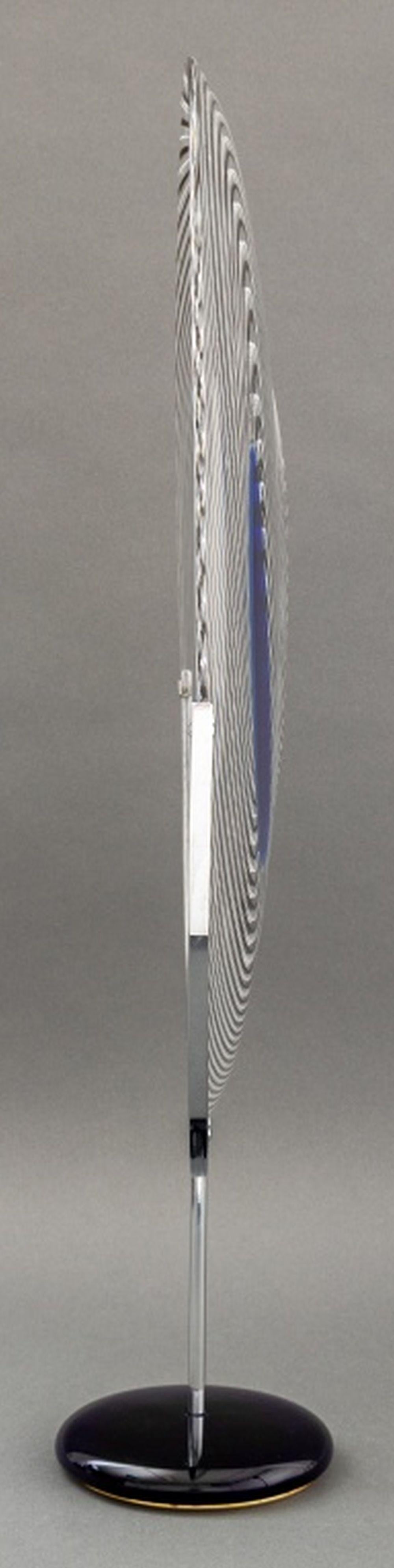 Late 20th Century Giampaolo Seguso Murano Art Glass Plate, 1993 For Sale