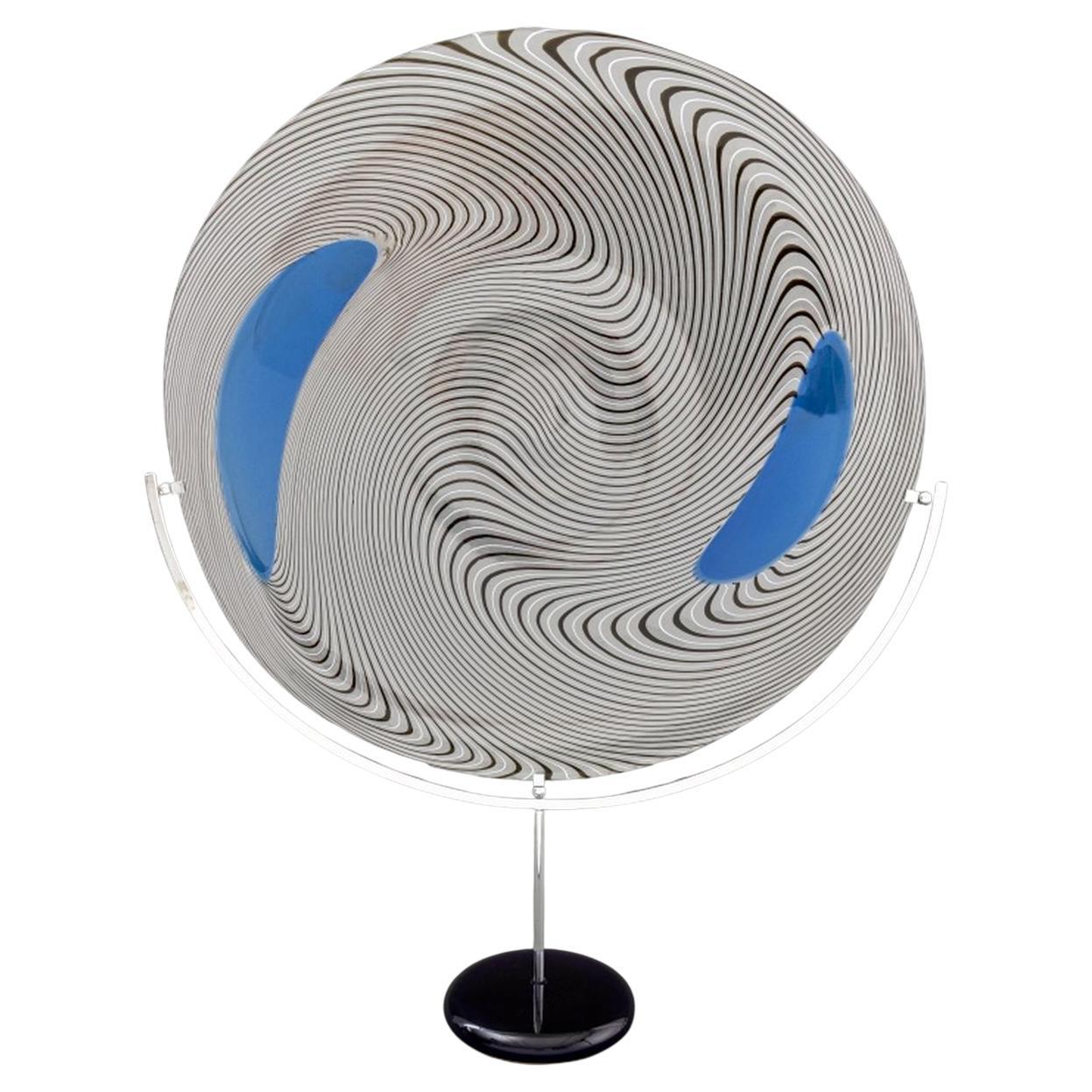 Giampaolo Seguso Murano Art Glass Plate, 1993 For Sale