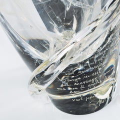 Giampaolo Seguso, "The shadows" Vase, One of a Kind Murano Glass Art Works