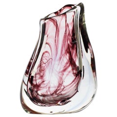 Giampaolo Seguso, Vase "Durch Glas", Einzigartige Murano-Glaskunstwerke