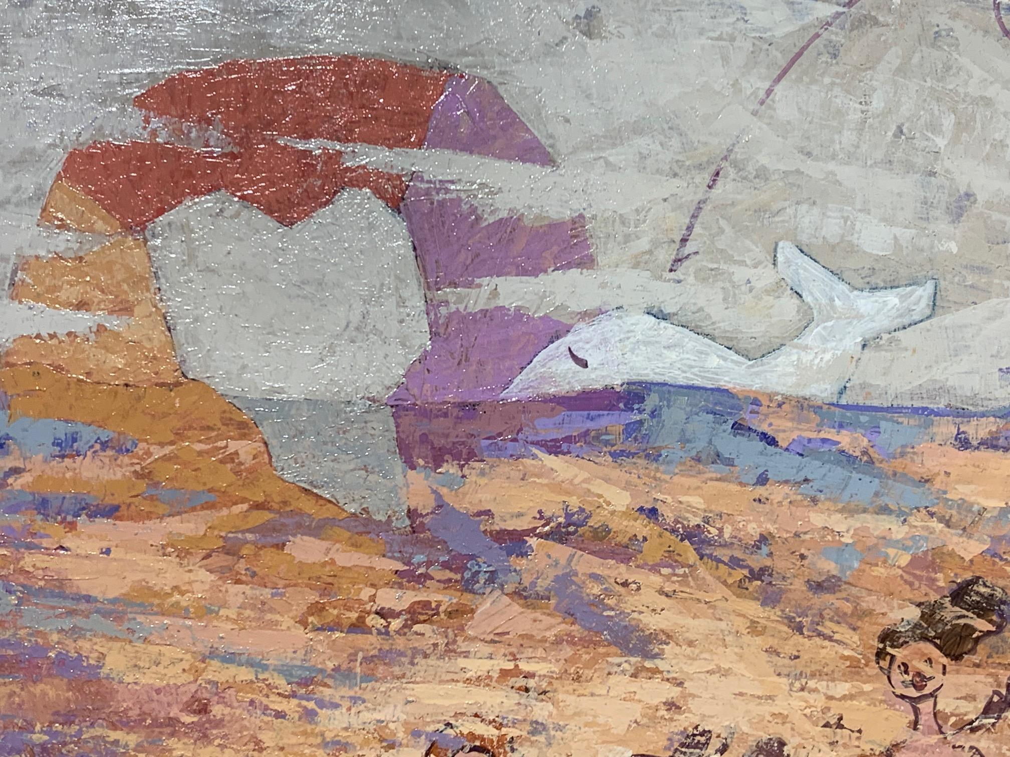Une journée d'été - Peinture de paysage de plage par Giampaolo Talani en vente 2