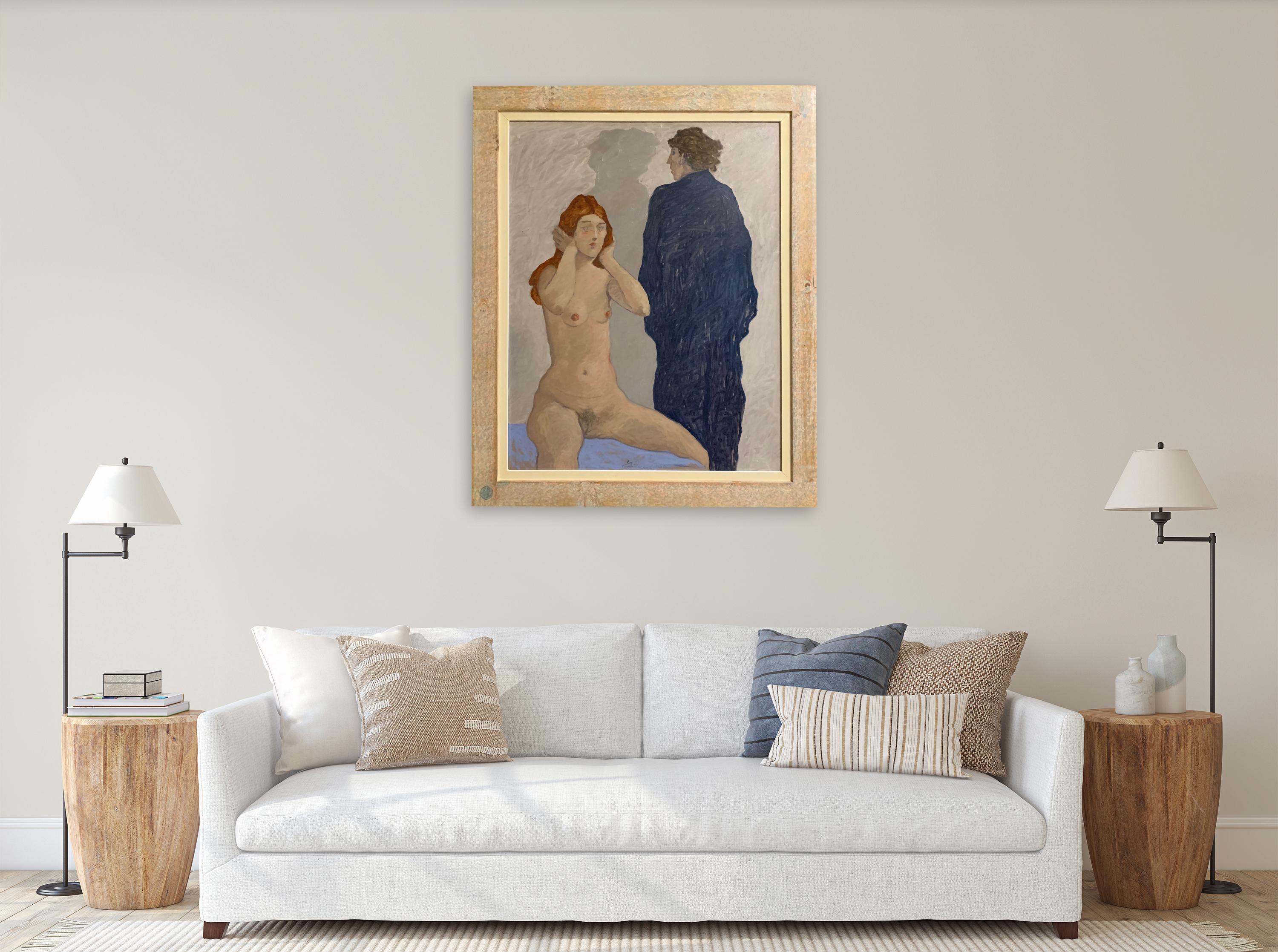 Ambiguous Story - Nude Woman Painting by Giampaolo Talani For Sale 1