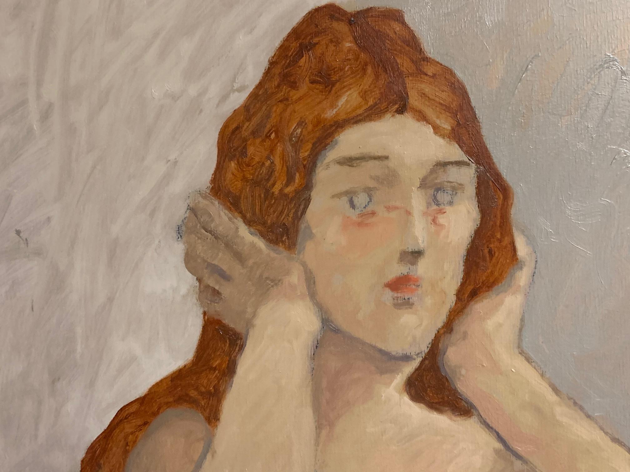 Storia ambigua - Pittura di donna nuda di Giampaolo Talani in vendita 2
